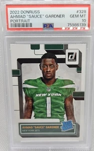 2022 Panini Donruss - Rated Rookie #328 Ahmad "Sauce" Gardner PSA 10!! - Picture 1 of 2