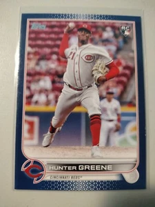 2022 Topps Update #US160 HUNTER GREENE RC Royal Blue - Bild 1 von 2