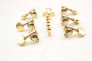 Jin-Ho Jinho Grover Style 90 Gold 3x3 Guitar Tuners NOS - Picture 1 of 10