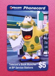 1990s TELECOM Mint (Un-used) Australian Phonecard: TELECOM's BOOK MUNCHER - Picture 1 of 2