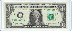 $1 2017 TOMBSTONE Serial Number One Dollar Bill Note F20211977E  RIP 1977 - 2021 - Picture 1 of 2