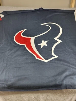 Cobertor de lã macio Houston Texans 51x58 azul marinho esportes de futebol americano NFL - Imagem 1 de 4