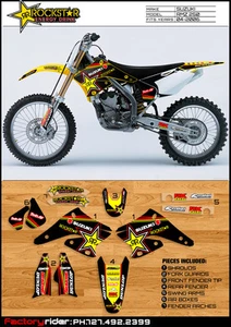 2004-2006 SUZUKI RMZ 250 Rockstar Motocross Graphics Dirt Bike Graphics Kit - Picture 1 of 1