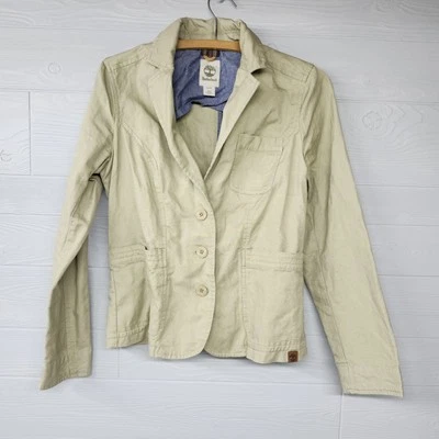 Jaqueta Blazer Timberland Bege Feminina Tamanho Médio - Imagem 1 de 4