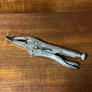 Vintage Vise Grip 6BN Bent Needle Nose Locking Plier Dewitt Made in USA - Picture 1 of 12