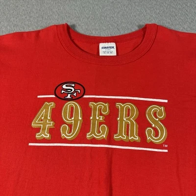 Camiseta De Colección Años 90 Starter San Francisco 49ers Adulto XL Roja Manga Corta Camiseta Foto 1 de 4