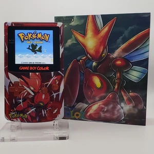 Laminated OLED Screen - Scizor Game Boy Color w/ Case - New Speaker, Recapped - Picture 1 of 7