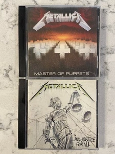 2 - Metallica Cds Master of Puppets and And Justice for All - Picture 1 of 2