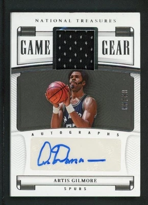 2022-23 ARTIS GILMORE 89/99 AUTO JERSEY PANINI NATIONAL TREASURES GAME GEAR read - Image 1 of 4