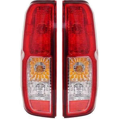 Juego de luces traseras halógenas para Nissan Frontier 2005-2014 transparente/rojo con bombillas 2 piezas CAPA Foto 1 de 4
