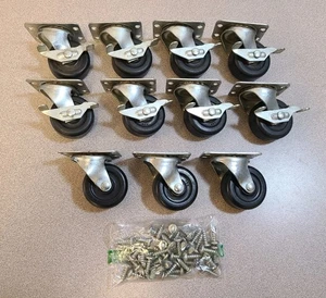 2" Swivel Casters Wheels Lot of 11 Faultless Made in USA - Picture 1 of 9