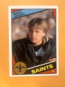 1984 Topps #300 Morten Andersen Rookie Card Saints RC - Picture 1 of 2