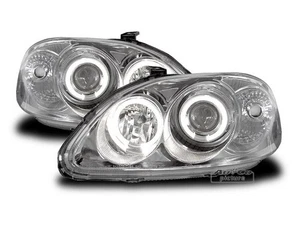 Juego de Faros for Honda CIVIC 1995-1999 Angel Eyes Cromo US LPHO04WP XINO US - Bild 1 von 8