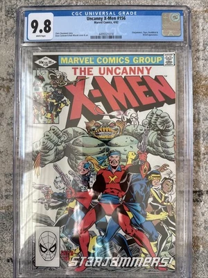 Uncanny X-Men #156 CGC Graded 9.8 (1982) Starjammers Appearance Marvel Comics - Image 1 of 2