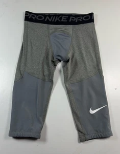Nike Pro Men’s 12 In Compression Shorts Athletic Sports Baseball Gray Size XS - Picture 1 of 12