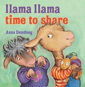 Lama Lama Zeit zum Teilen von Anna Dewdney (Englisch) Hardcover Buch - Bild 1 von 1