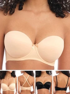 Freya Deco Bra Strapless Moulded Seamless Multiway Underwired Bras Lingerie - Picture 1 of 15