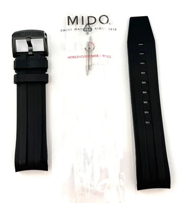 Оригинальный черный резиновый ремешок для часов MIDO Ocean Star No M026608B - Изображение 1 из 4