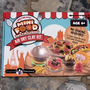 Original Stationery Mini World Food Air Dry Clay Kit, 10 Colors of Modeling Clay - Picture 1 of 1