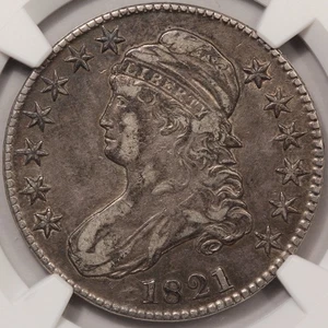 1821 Capped Bust Half Dollar NGC VF-30 - Picture 1 of 4
