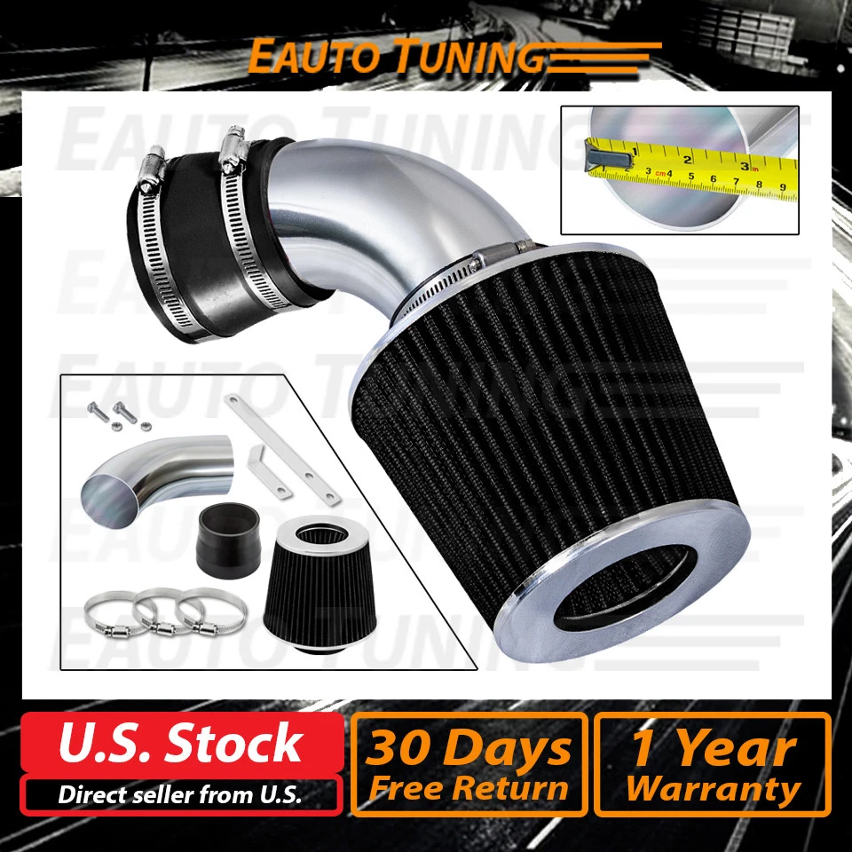 Комплект воздухозаборника Short Ram + ЧЕРНЫЙ фильтр для 97-00 BMW 528i и 01-03 525i 530i * - Изображение 1 из 4