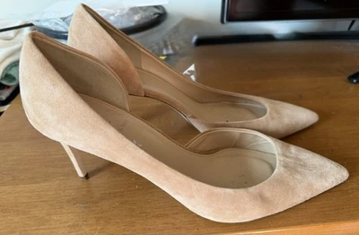 J. Crew бежевый замшевый D'Orsay насосы каблуки туфли Sz 11 поставляется W/Orig. Коробка и мешок для пыли - Изображение 1 из 4