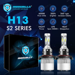 H13 9008 LED Headlight Bulbs for Ford F-150 2004-2014 High Low Beam 6000K Lamps - Bild 1 von 12