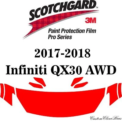 3M Scotchgard Paint Protection Pro Series se adapta a Infiniti QX30 2019 2020 2021 AWD Foto 1 de 3