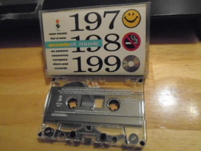 RARE PROMO Decadent Music CASSETTE TAPE sampler Sugarcubes BJORK Faster Pussycat Foto 1 de 2