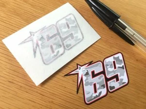 Nicky Hayden Race Número 69 (par muy pequeño) - VENDEDOR DEL REINO UNIDO - Imagen 1 de 1