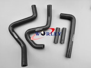 Manguera de radiador de silicona BLACK para Kawasaki KX250 KX 250 1994-2002 1995 1996 1997 - Imagen 1 de 8