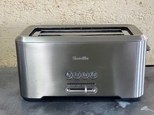 Breville Toaster BTA730 Long Slot 4 Piece Lift and Look - Brushed Stainless - Picture 1 of 8