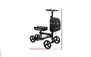 Blessreach Knee Walker Scooter All-Terrain Disc Brake 11” Front WB2208-T BLACK - Picture 1 of 2