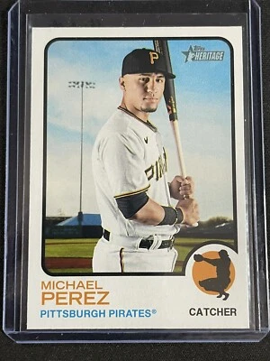 2022 TOPPS HERITAGE HIGH NUMBER SP SHORT PRINT MICHAEL PEREZ #459 FREE 🚢 - Image 1 of 4
