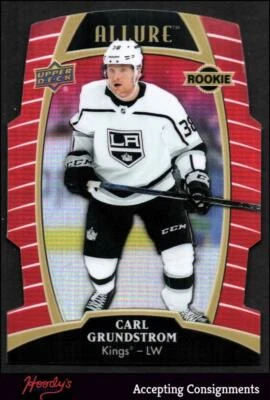 2019-20 Upper Deck Allure Red Rainbow #73 Carl Grundstrom RC KINGS ROOKIE - Image 1 of 2