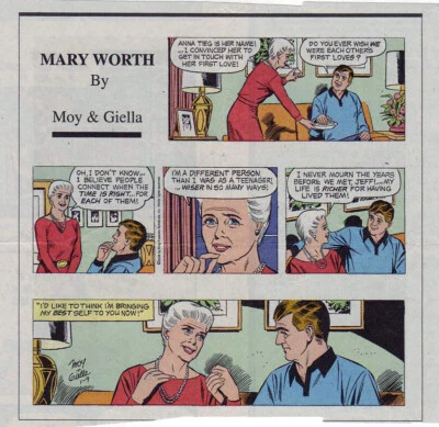 Mary Worth by Joe Giella - lot of 40 full color Sunday comic pages from 2005 - image 1 of 2