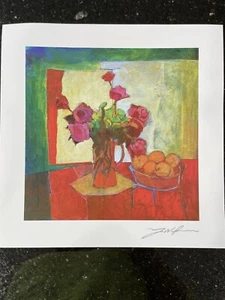 Yuval Wolfson BREAKFAST TABLE 7x7” Seriolithograph signed Park West Gallery COA - Picture 1 of 12