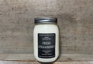Fresh Strawberry Soy Candle | 16 oz Scented Soy Candles | $16.59 | Free Shipping - Picture 1 of 1