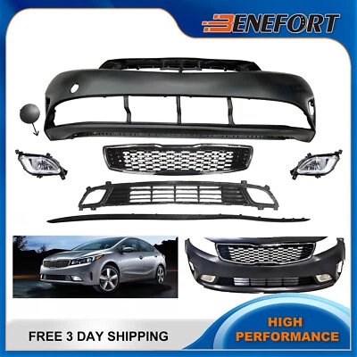 全新 前保险杠 烤架 组成 适用于 2017 - 2018 起亚 Forte EX LX 韩国制造 — 第 1/4 张图片