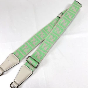 FENDI Schultergurt Strap U Canvas grün FF Zucca - Bild 1 von 8