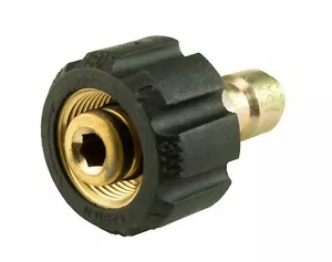 Adattatore idropulitrice Erie Tools ottone 22 mm x 3/8" spina collegamento rapido torsione - Foto 1 di 6