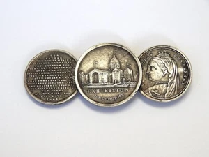 Antique Victorian Silver Medal Commemorative Brooch Australia 1880s Perfect Gift - Picture 1 of 4