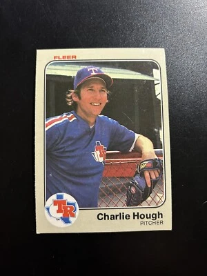 1983 Fleer Charlie Hough #570 Rangers Baseball - Image 1 of 2