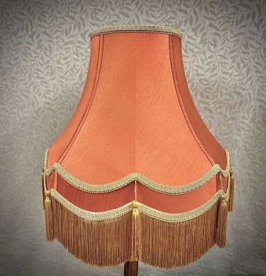 Burnt Orange Lampshades To Match Cushions Curtains Blinds Throws Wallpaper Quilt - Image 1 of 4