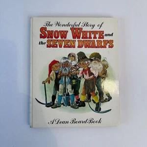 THE WONDERFUL STORY OF SNOW WHITE & SEVEN DWARFS A DEAN BOARD BOOK 1979 - Picture 1 of 5