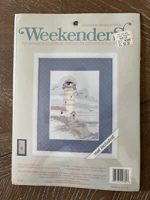 Faro de Gaviota Punto de Cruz Contado “Weekenders” NUEVO Foto 1 de 2