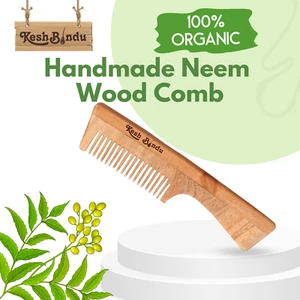 hair comb Handmade 100% Natural Green Sandalwood Hair Detangler Wooden Comb - Picture 1 of 7