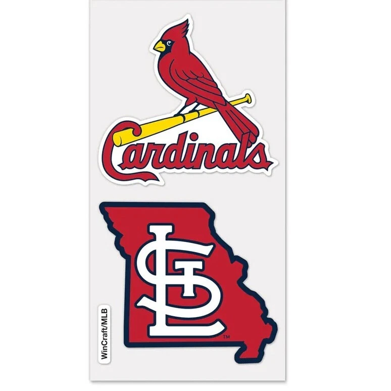 St. Louis Cardinals Two Pack 4x4 Inch Perfect Cut Decals – State Pride Set - Image 1 of 1
