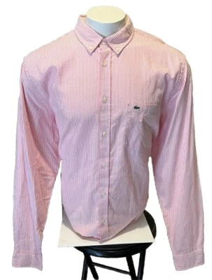 CAMISA DE VESTIR LACOSTE HOMBRE ROSA (Talla XL, 2XL, 4XL, 6XL) Foto 1 de 4