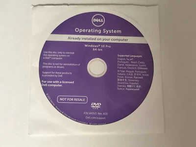 Dell Reinstallation Windows Bundle Vista, 7, 8, 10, Driver, Applications, 18 Stk - Bild 1 von 4